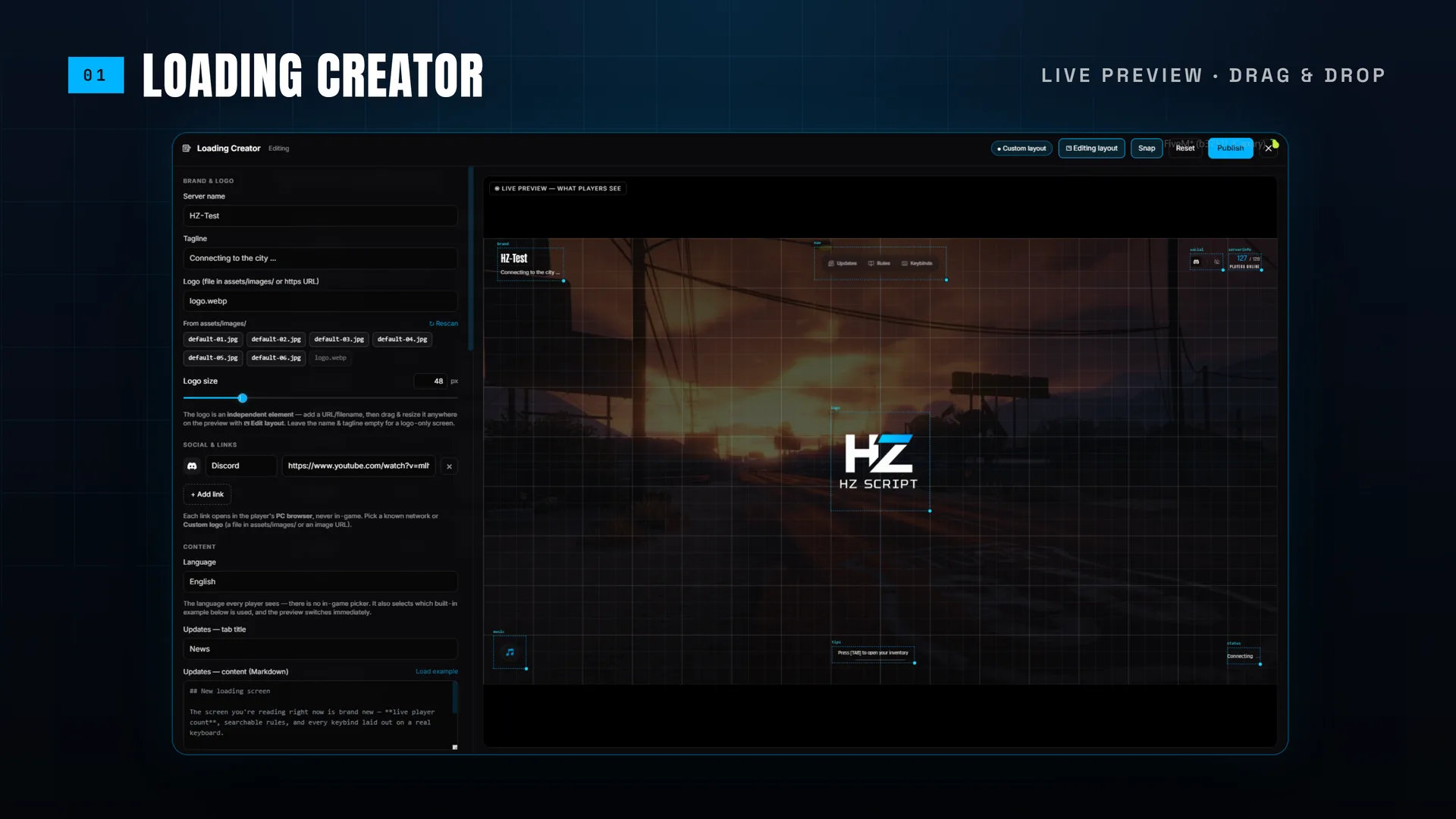 Construisez-le en direct, en jeu