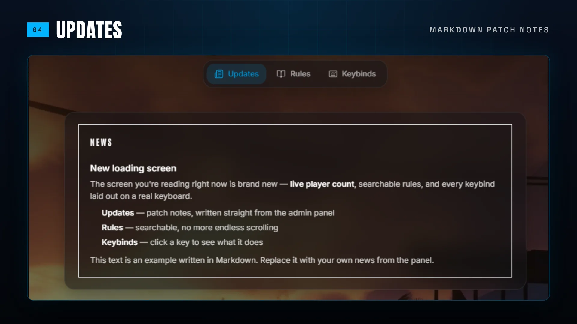 Des patch notes qui restent fraîches